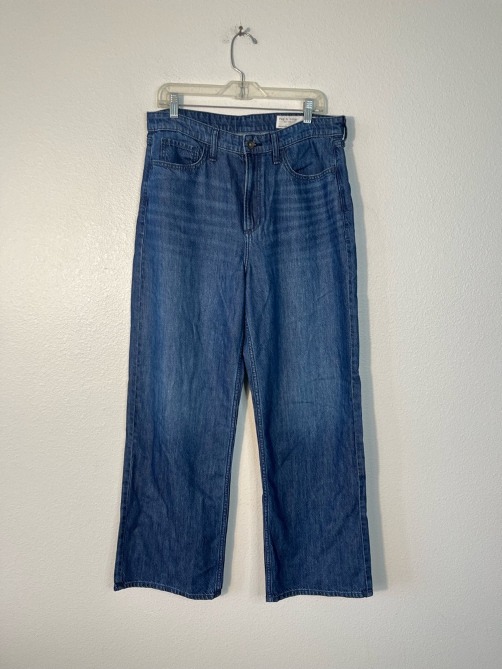 Rag & Bone Lori Mid Rise Wide Leg Darkwash Denim Jeans Size 29 - Picture 3 of 9